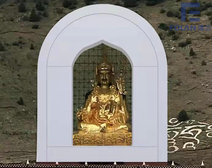 深圳佛蘭空間膜結(jié)構(gòu)公司在四川甘孜某佛龕膜結(jié)構(gòu)工程順利完工！
